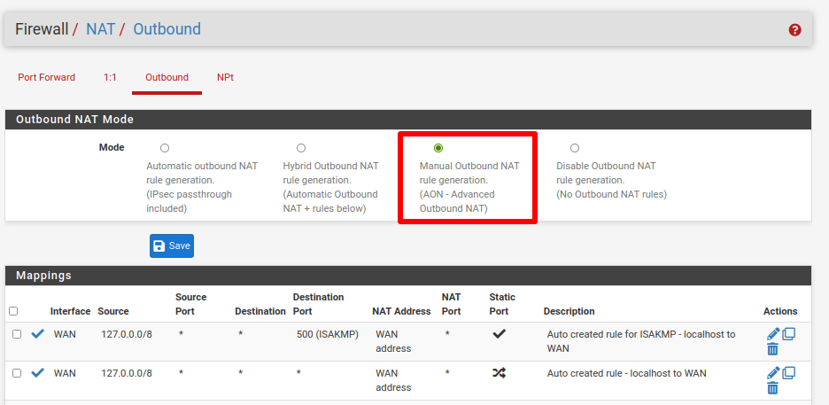 Configure firewall rules 1