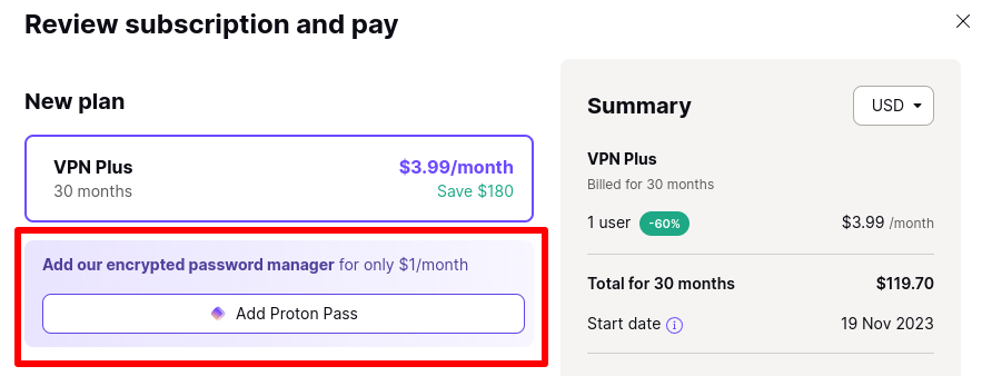 Add Proton Pass