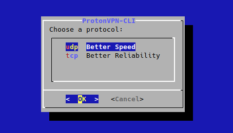 change protocol linux cli.
