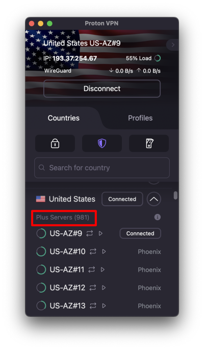 How to find Proton Plus servers