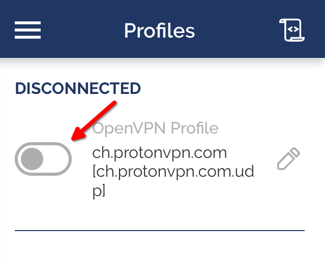 Disconnect VPN