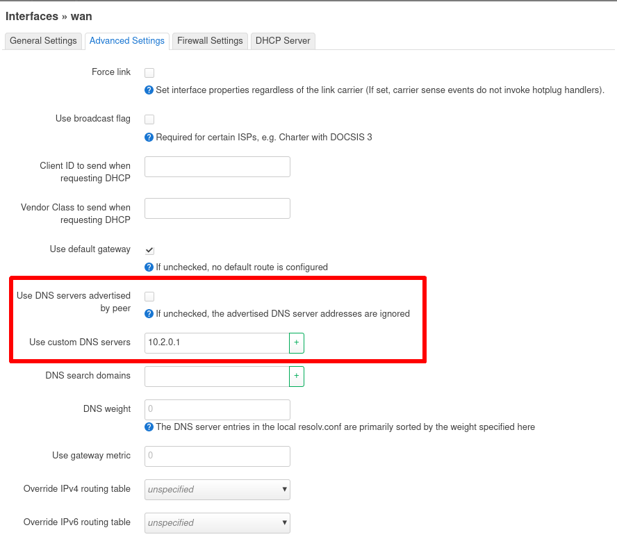 Configure DNS settings 2
