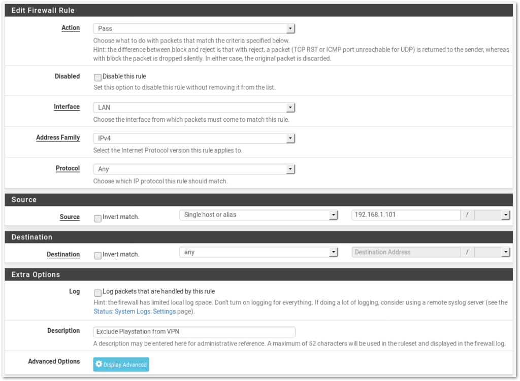 Exclude a device from the VPN 2