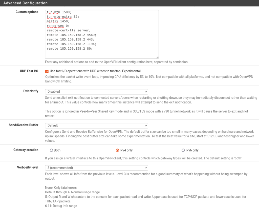 pfSense setup 10