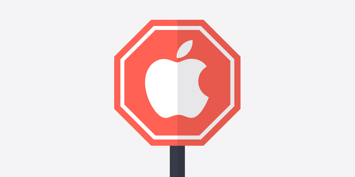 An illustration of Apple blocking ProtonVPN security updates.