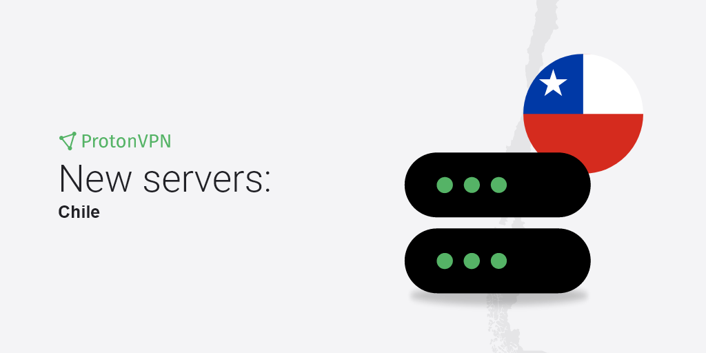 An illustration of eight new VPN servers in Chile.