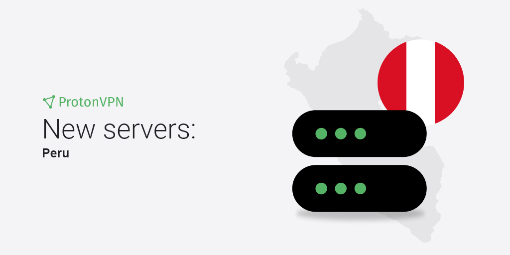 An illustration of eight new VPN servers in Peru.