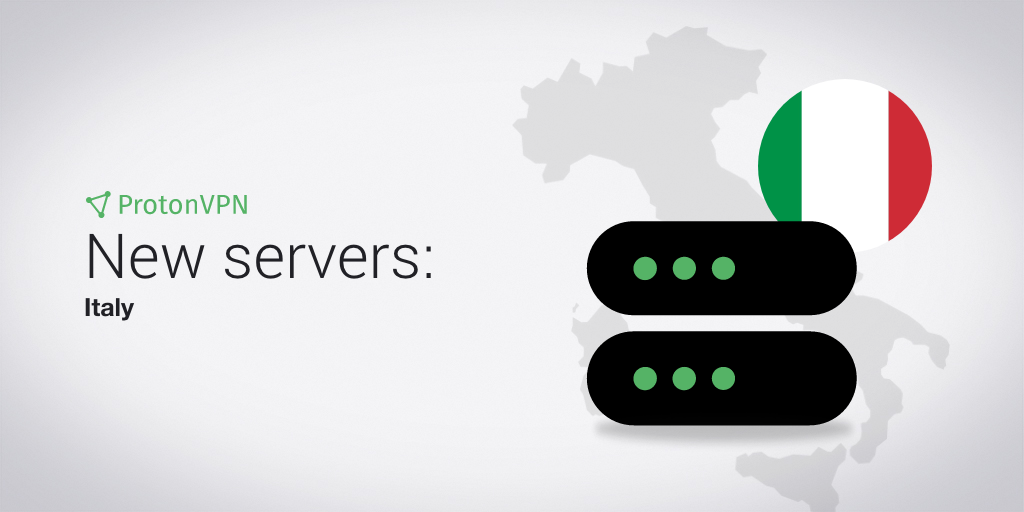 Illustration of Italian VPN servers
