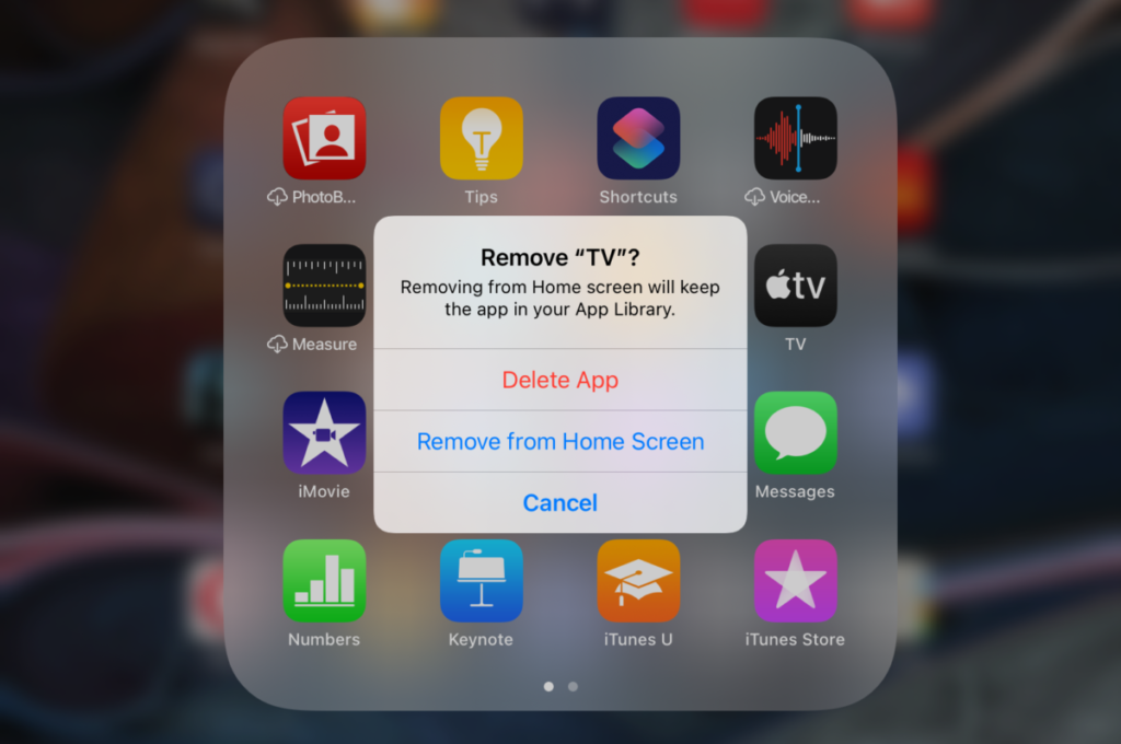 Tap Delete App