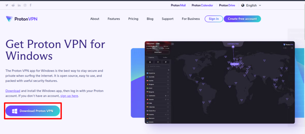 Download Proton VPN for Windows